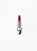 Guerlain Rouge G Luxurious Velvet Lipstick 234 Roaring Red matte lipstick swatches on multiple skin tones at Exquisite.