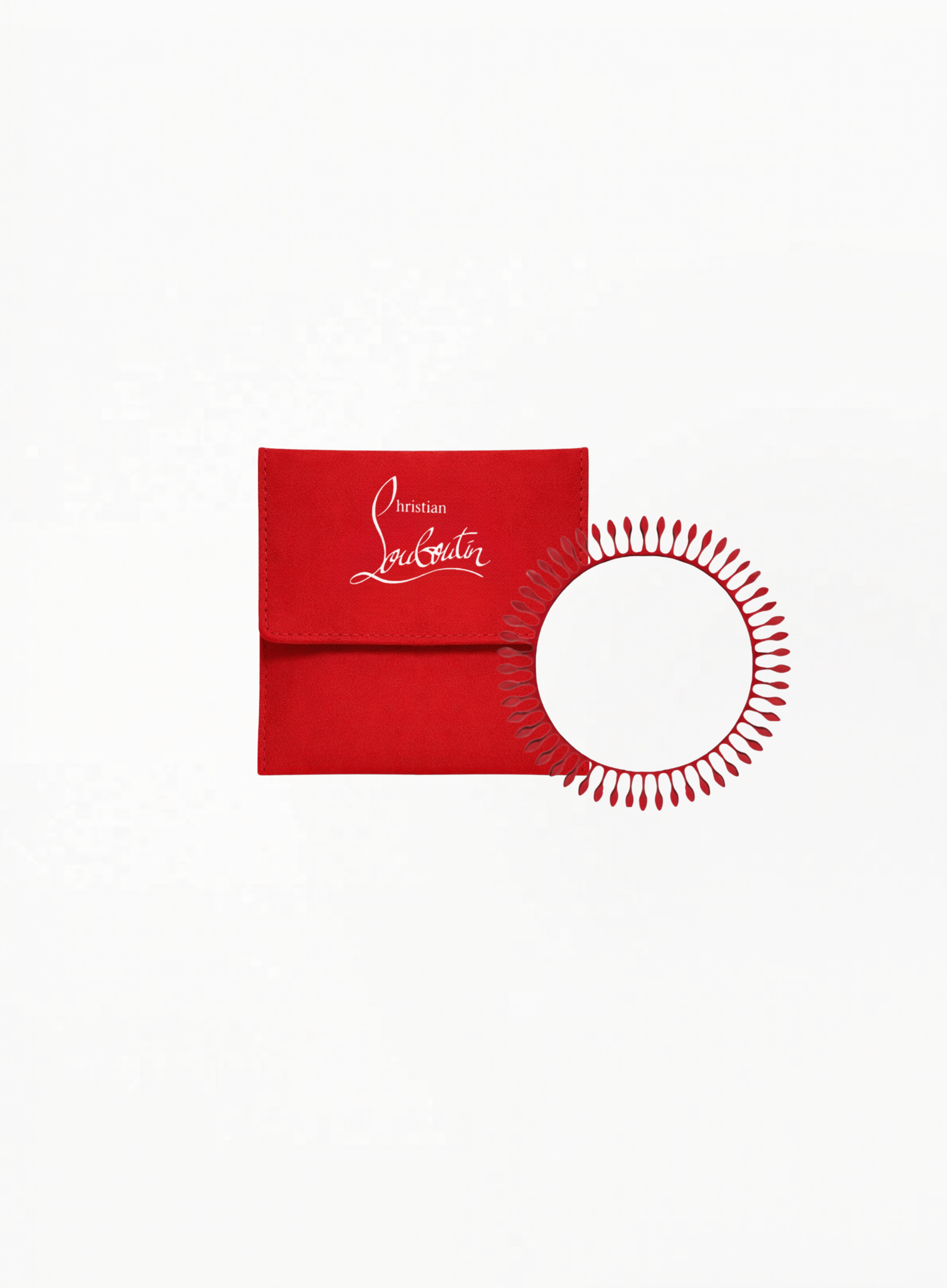 CHRISTIAN LOUBOUTIN Red Mirror With Small Bag