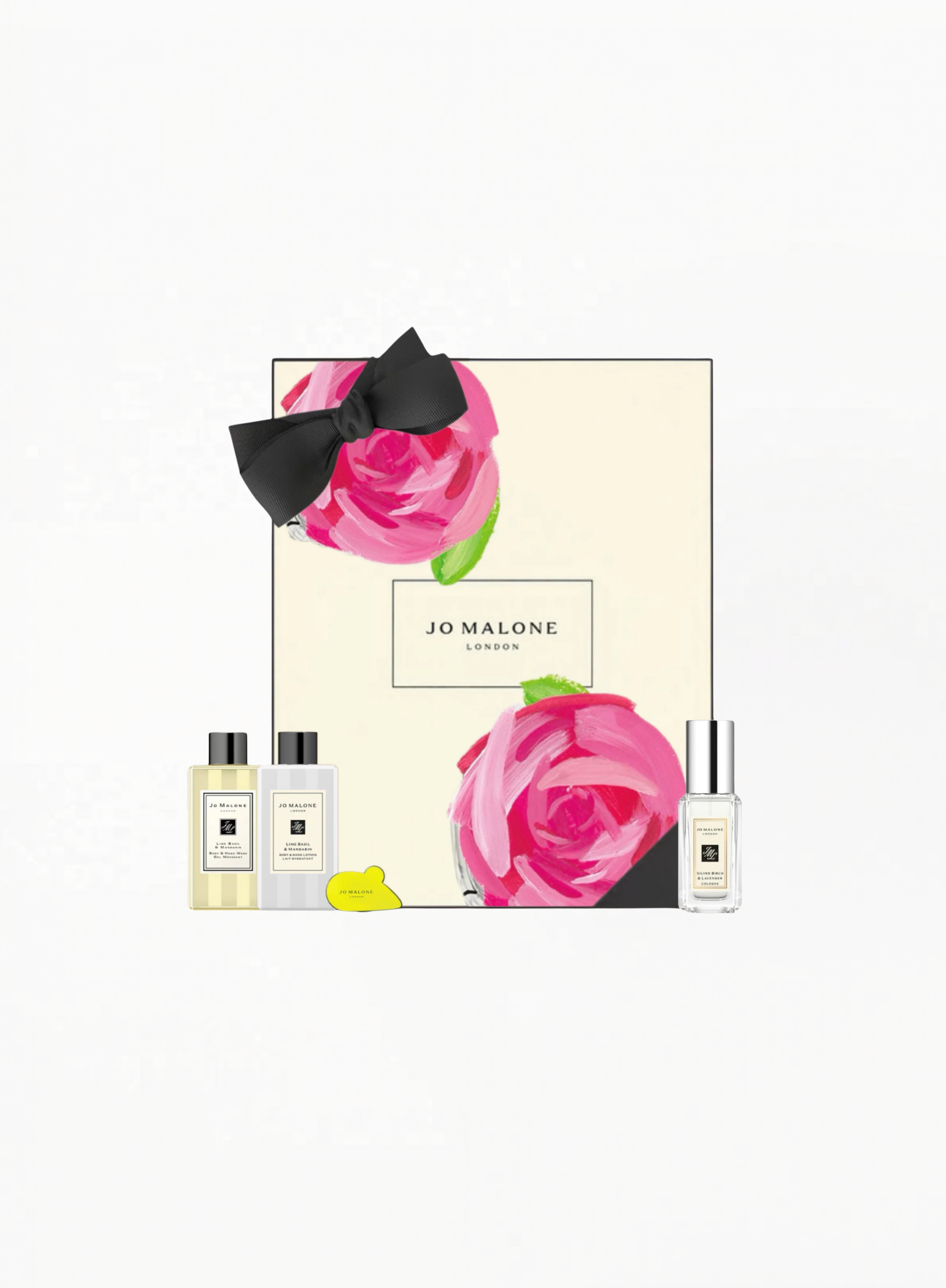 Jo Malone Rose Box Set – Silver Birch & Lavender Cologne, Lime Basil & Mandarin