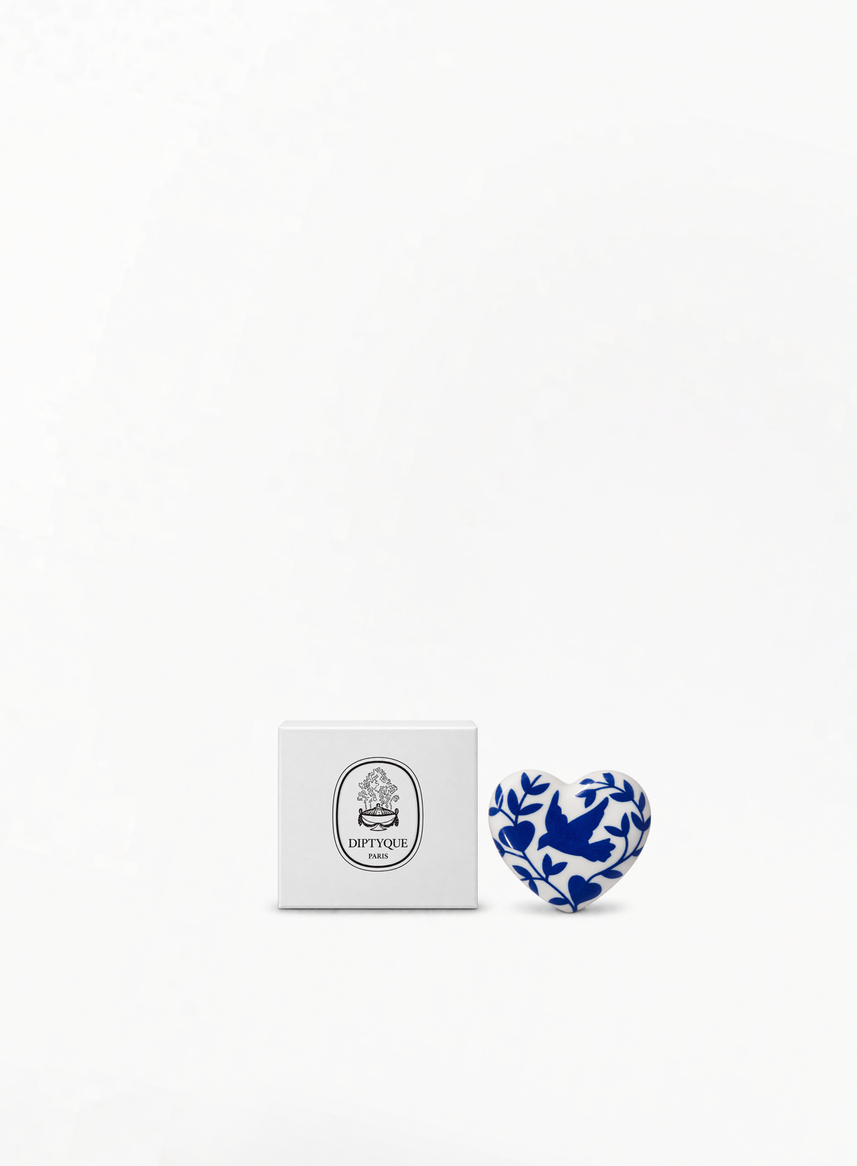 DIPTYQUE Porcelain Heart Brooch – Limited Edition 3.7x3.7cm