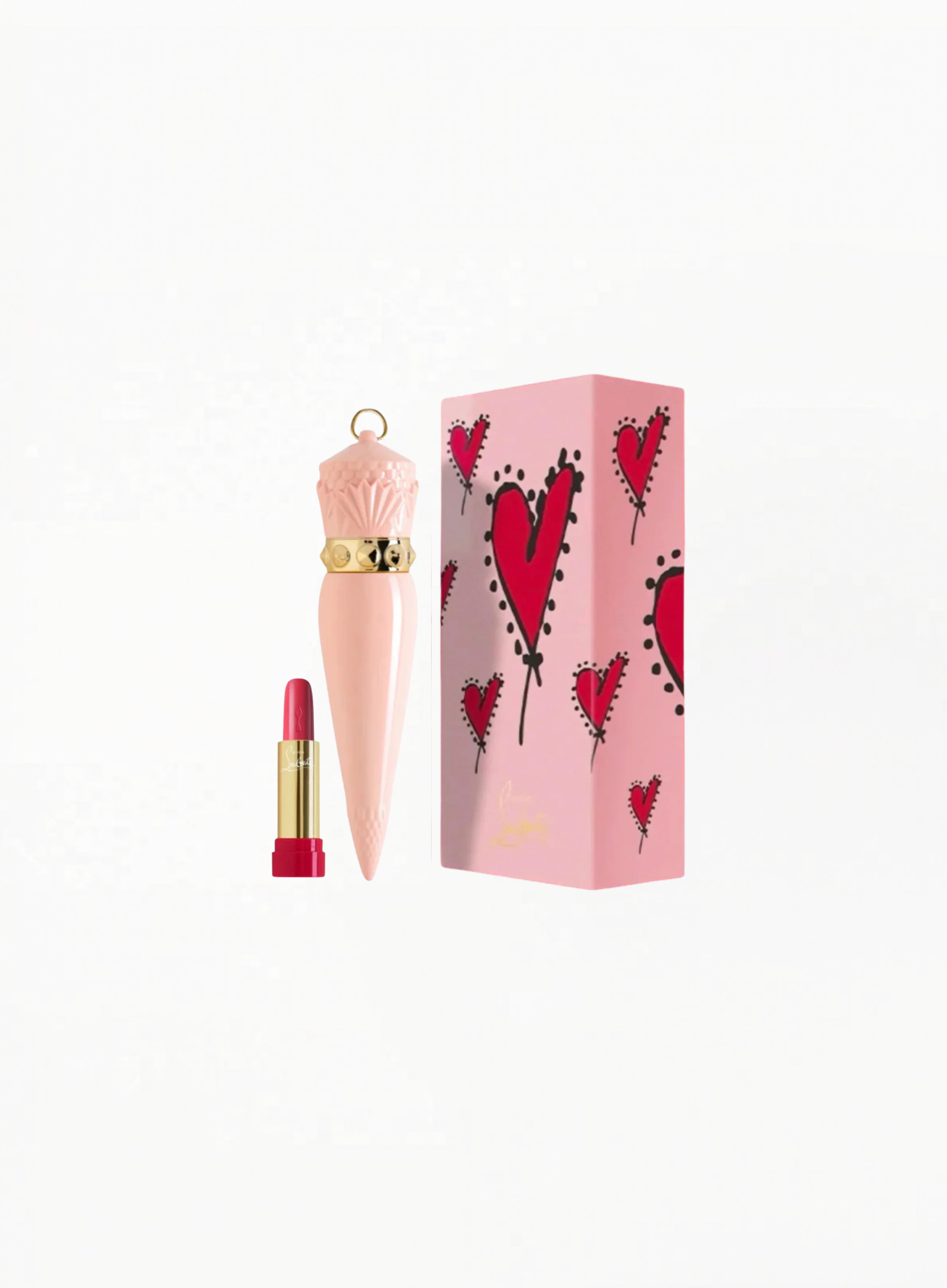 Christian Louboutin Rouge Louboutin SooooO… Glow – ტუჩსაცხის რეფილი (ტონი 008G) ვარდისფერი ქეისით
