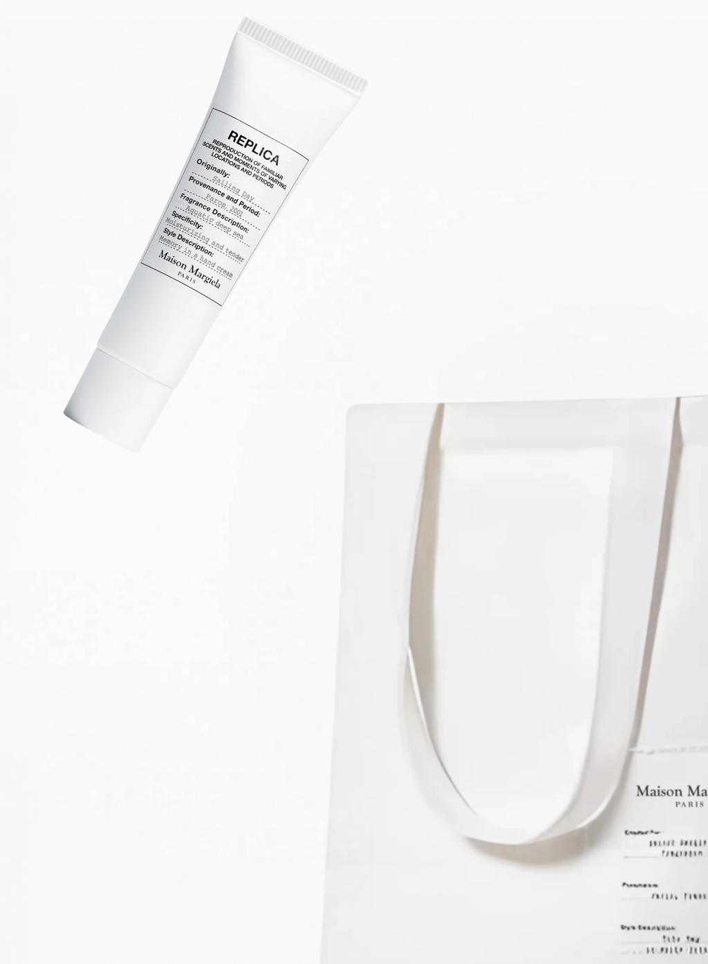 Maison Margiela White Tote Bag 40.5×31.5 cm — Complimentary Hand Lotion 15 ml