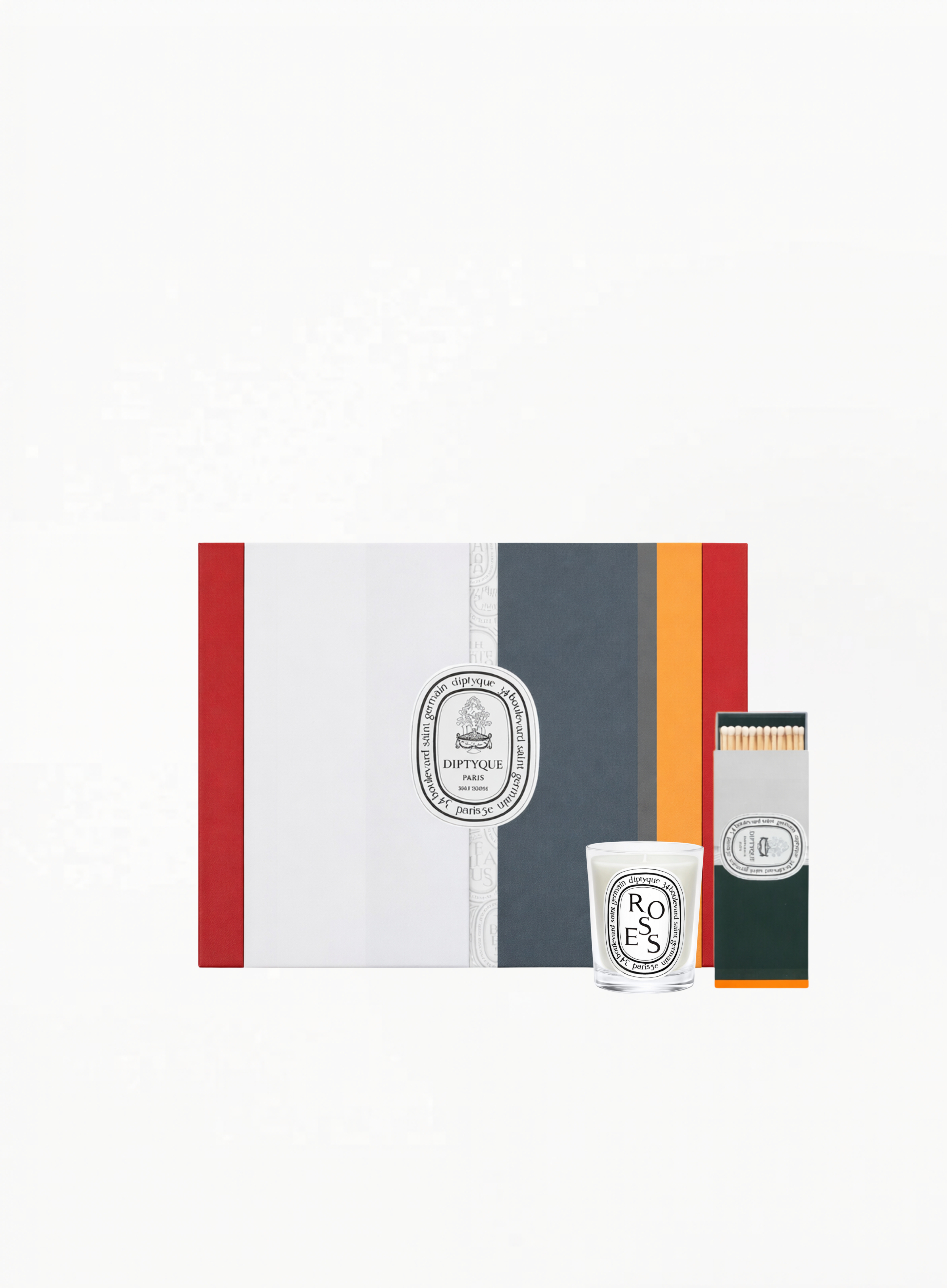 Diptyque Roses სანთელი 70გ და ასანთის სასაჩუქრე სეტი