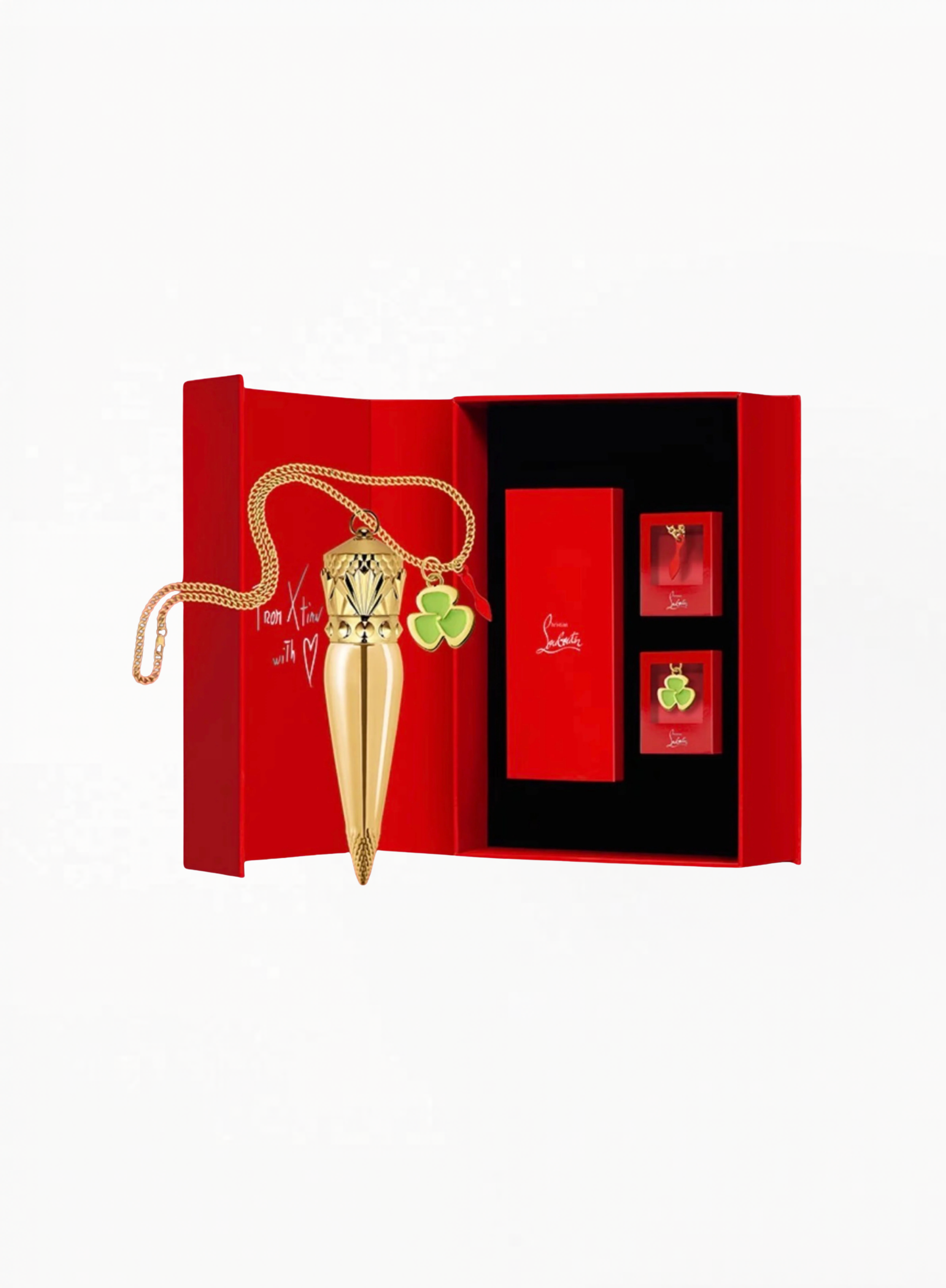 Christian Louboutin ულტრა ლიმიტირებული სასაჩუქრე სეტი, სატინის ტუჩსაცხი - Nuance Nu 354