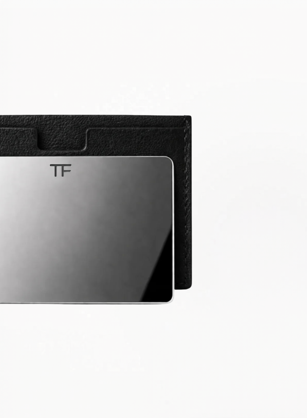 Tom Ford Mirror Card with Black Leather-Effect Case