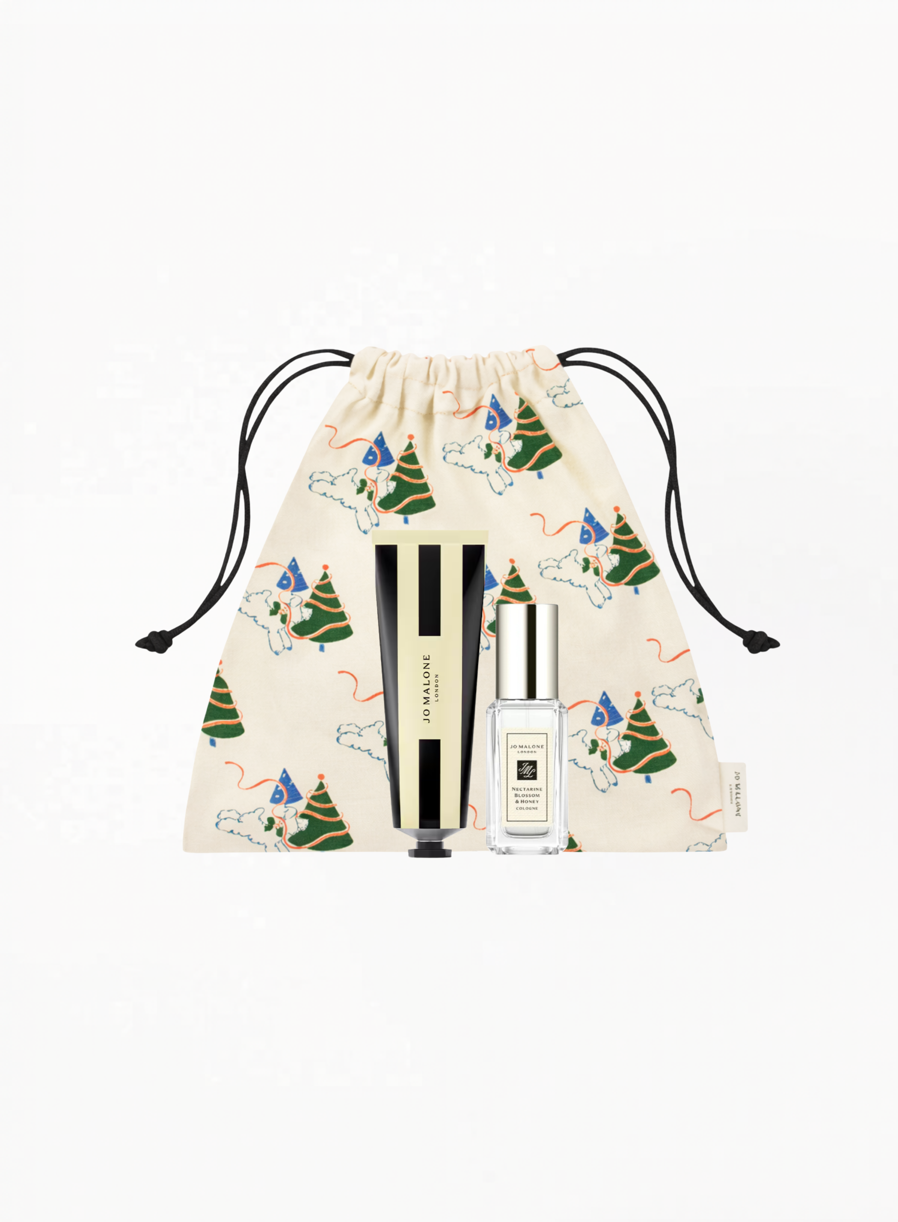 Jo Malone Star Set – Silver Christmas Ornament with Nectarine Blossom & Honey Cologne 9ML & English Pear & Freesia Hand Cream 30ML