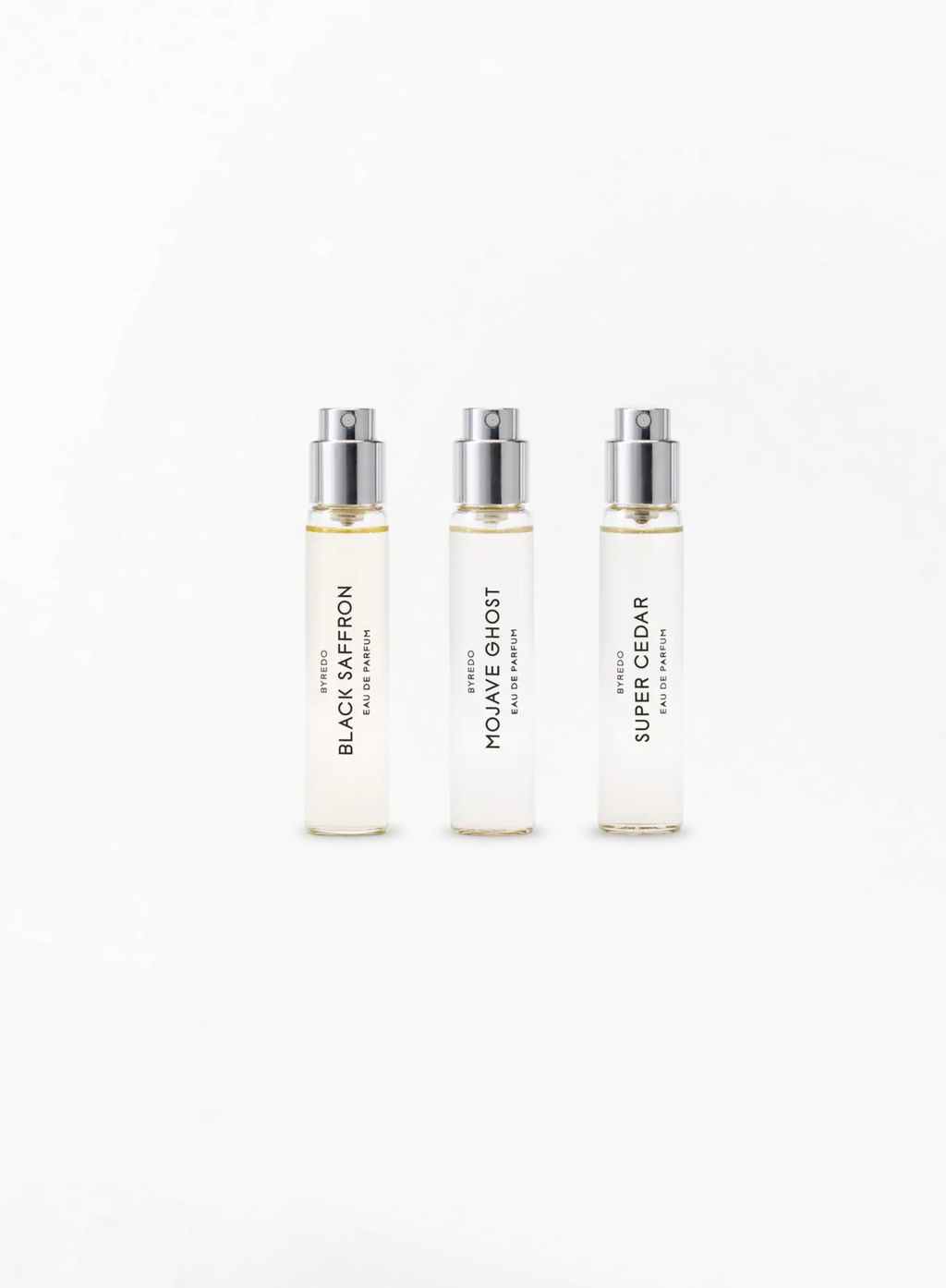 BYREDO La Sélection Boisée – სამოგზაურო სუნამოების სასაჩუქრე სეტი (3 × 12მლ)