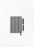 JO MALONE LONDON ზოლიანი ბლოკნოტისა და კალმის ნაკრები