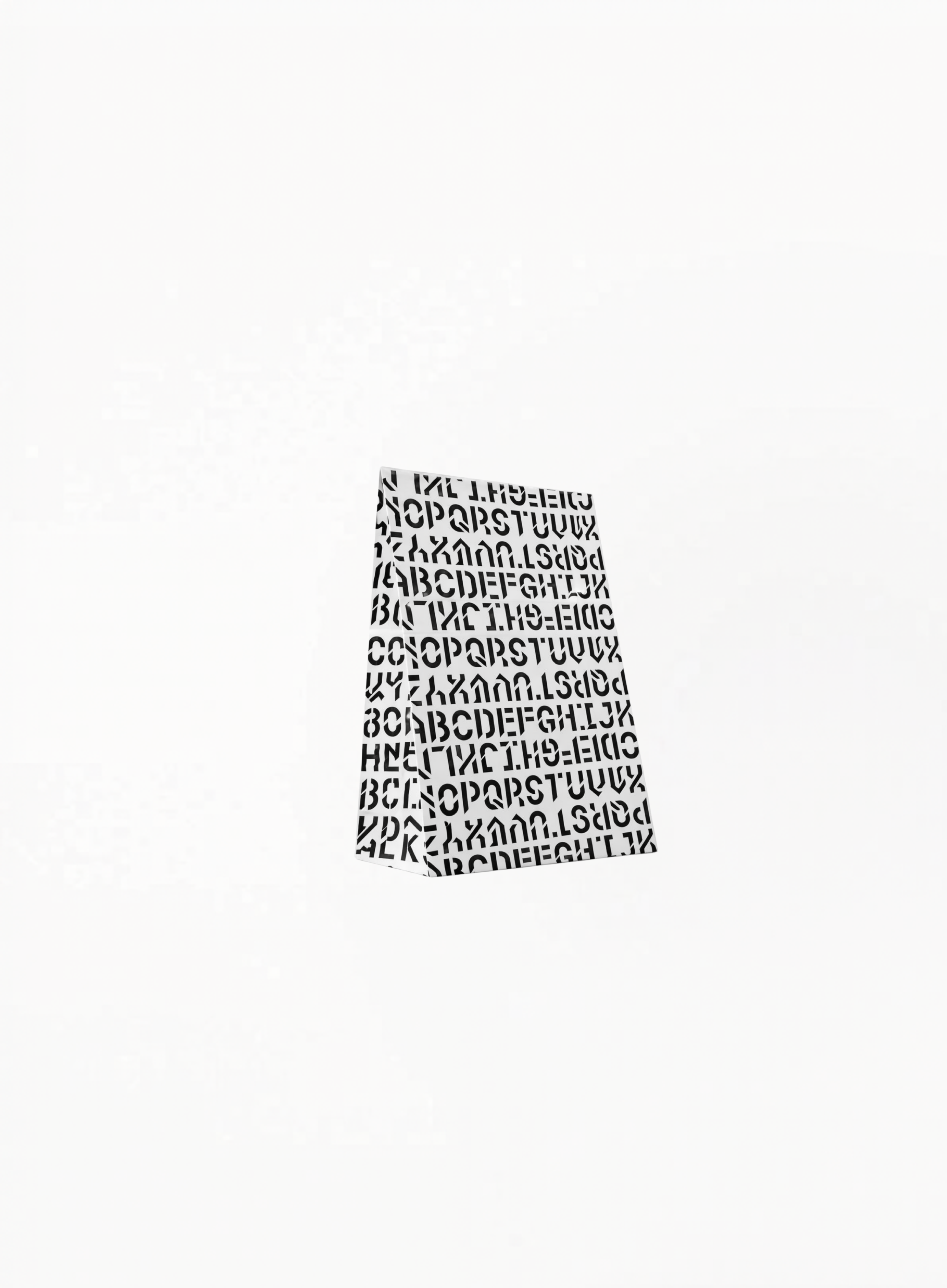 BYREDO Black And White Paper Bag Small Size