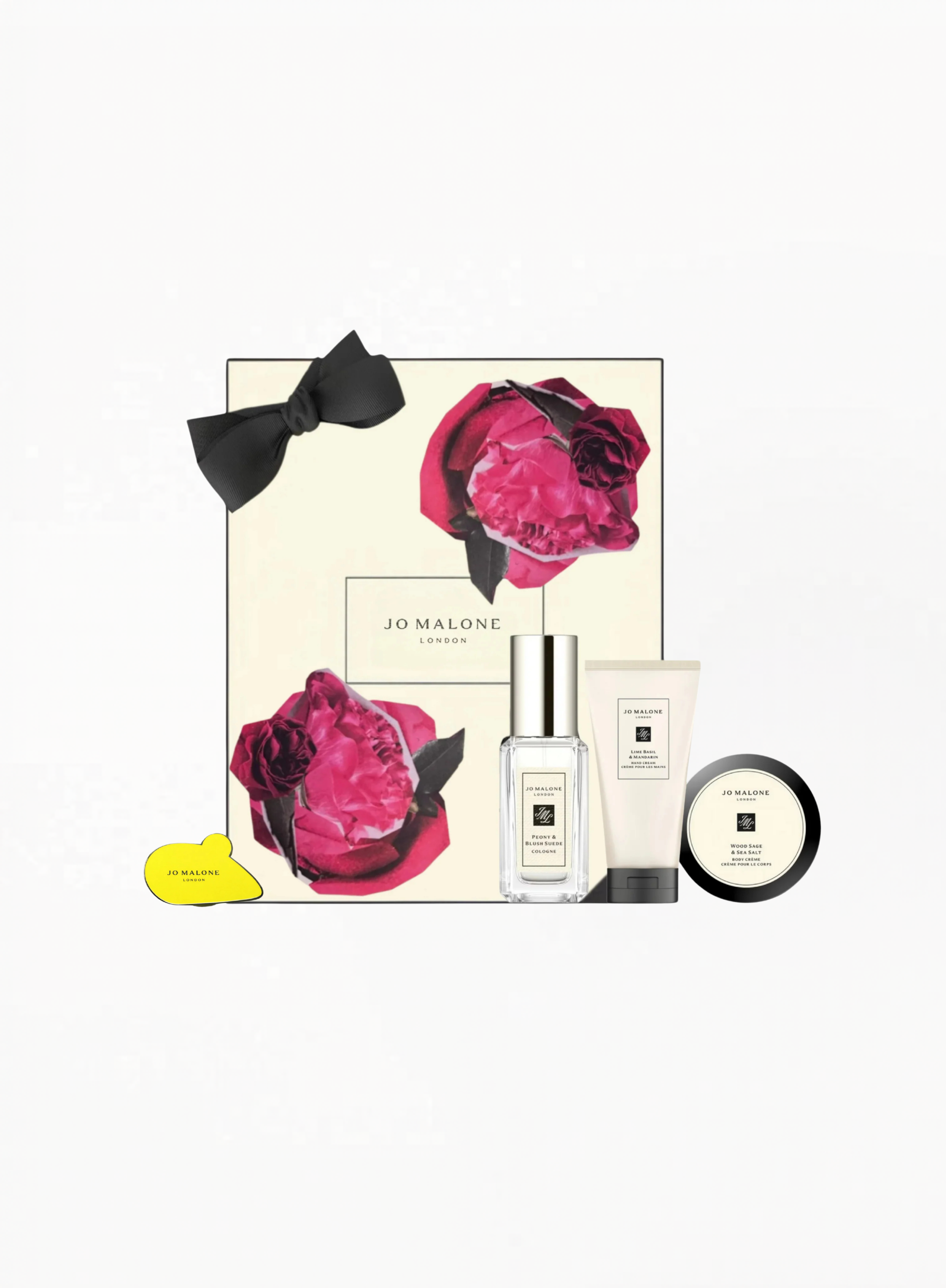 Jo Malone Gift Set – Peony & Blush Suede 9ML / Lime Basil Hand Wash 30ML / Wood Sage Cream 15ML