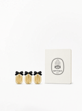 DIPTYQUE Ornament Trio & Scented Notebook White Set 10x15cm