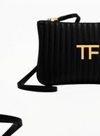 TOM FORD შავი კოსმეტიკური ჩანთა 22x14.5სმ