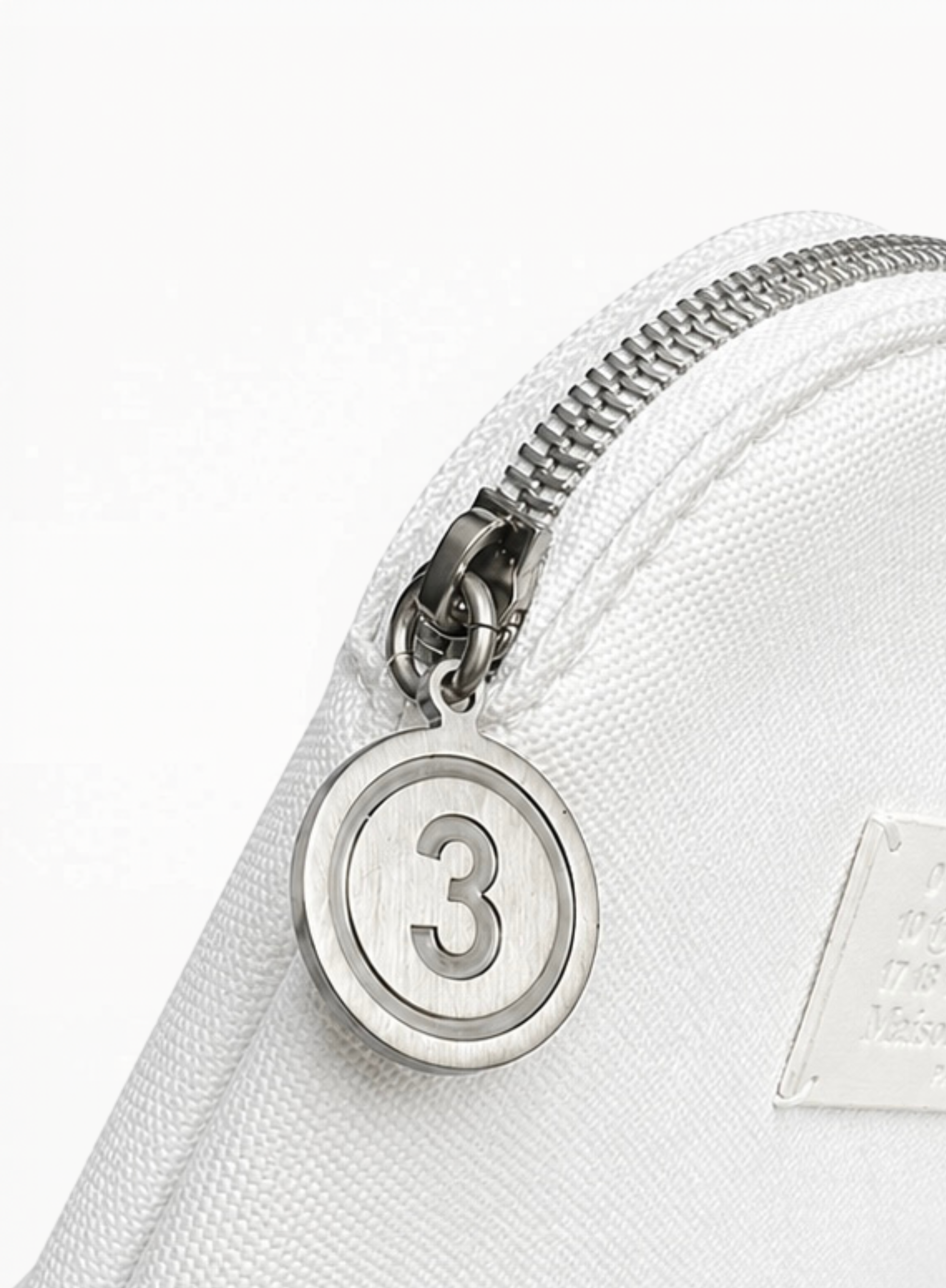 Maison Margiela White Cotton Cosmetic Bag 17x10x4cm