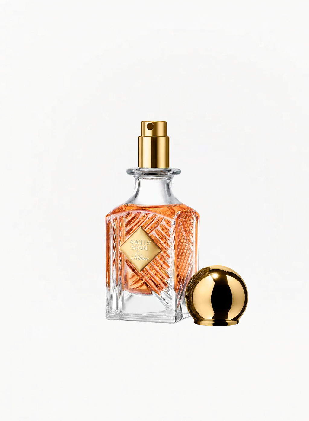 KILIAN Angels’ Share Eau de Parfum 30ml bottle with removable gold cap on a white background