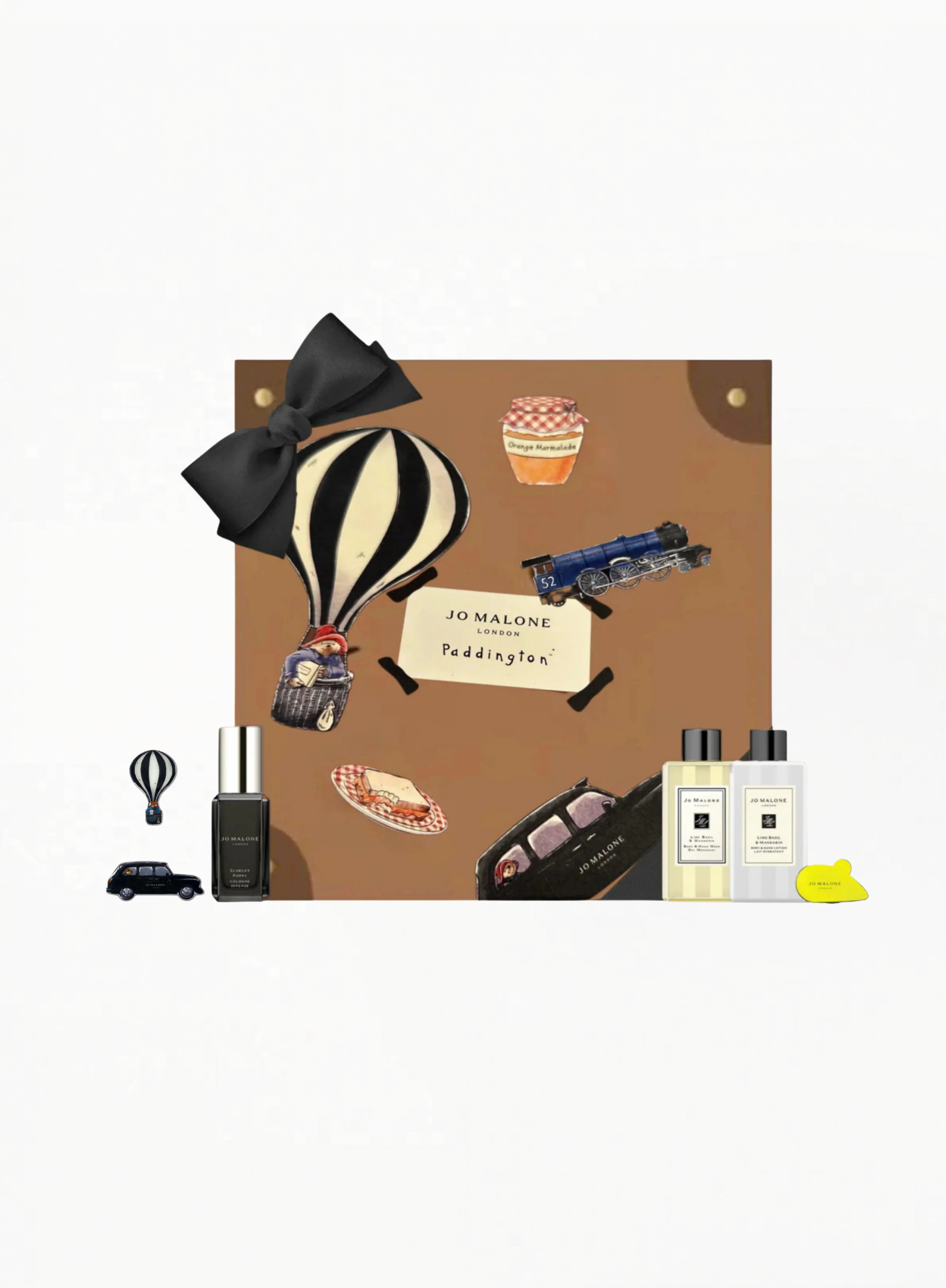 Jo Malone Gift Set – Scarlet Poppy 9ML + Lime Basil & Mandarin Lotion & Body Wash 75ML + Magnetic Mouse Accessory