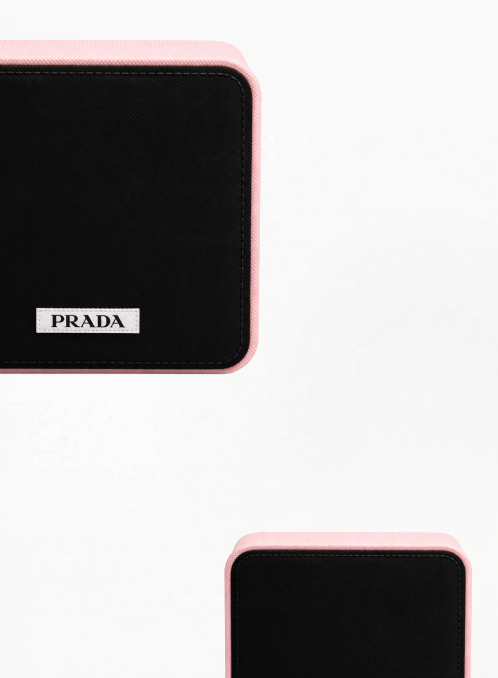 Prada-ის ულტრა იშვიათი კოსმეტიკური ჩანთა – შავი & ვარდისფერი