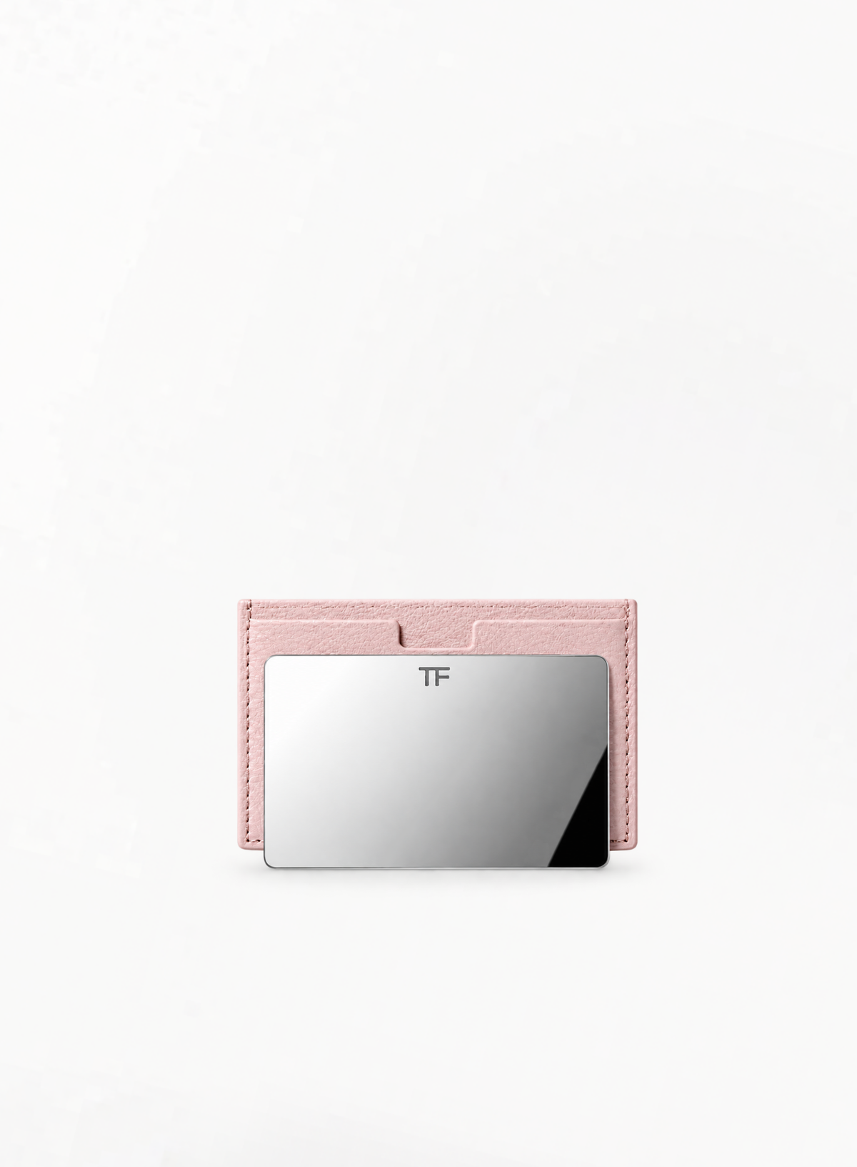 TOM FORD Mirror With Pink Leather-Effect Case 9.6x6cm