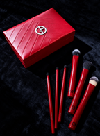 GIORGIO ARMANI წითელი ლიმიტირებული მაკიაჟის ფუნჯების ნაკრები (6 ცალი)