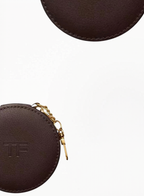 TOM FORD Round Leather-Effect Pouch 8.5x5.5cm