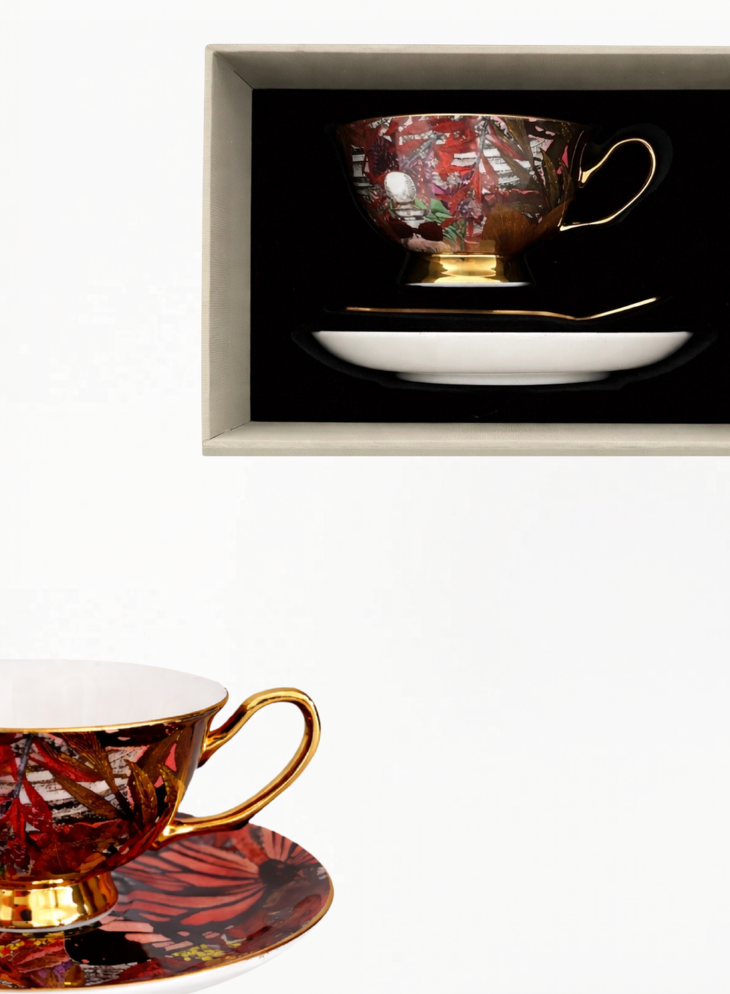 Penhaligon’s ჩაის ფინჯნის სეტი კოვზით — Limited Edition Box