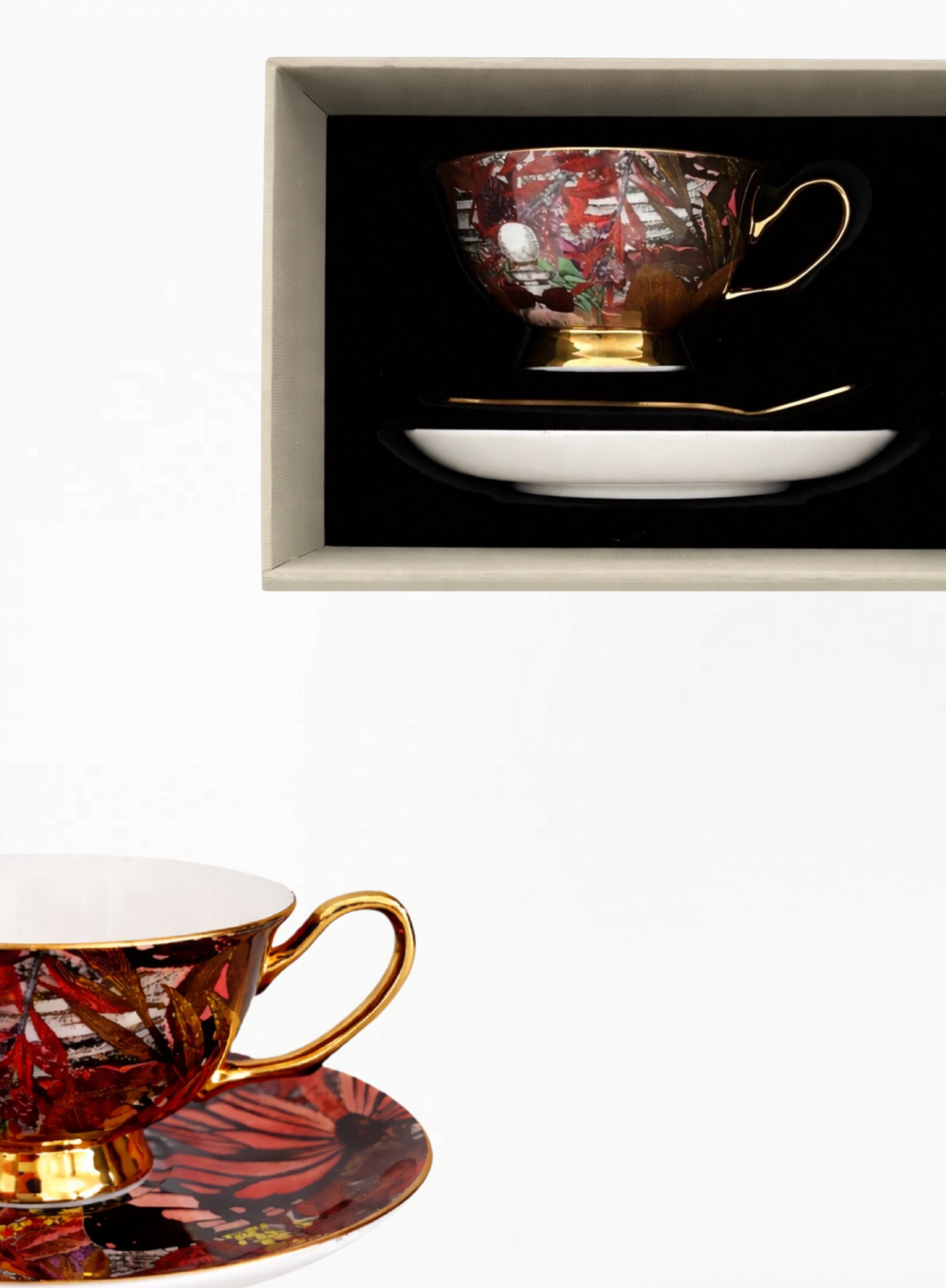 Penhaligon’s ჩაის ფინჯნის სეტი კოვზით — Limited Edition Box