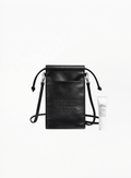 Maison Margiela ლიმიტირებული შავი ჩანთა ტყავის ეფექტით