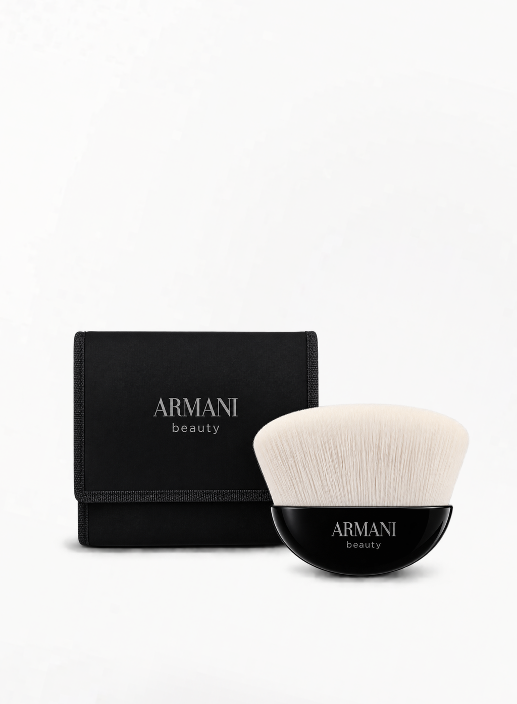 GIORGIO ARMANI სახის მინი ფუნჯი ველვეტის ჩანთით