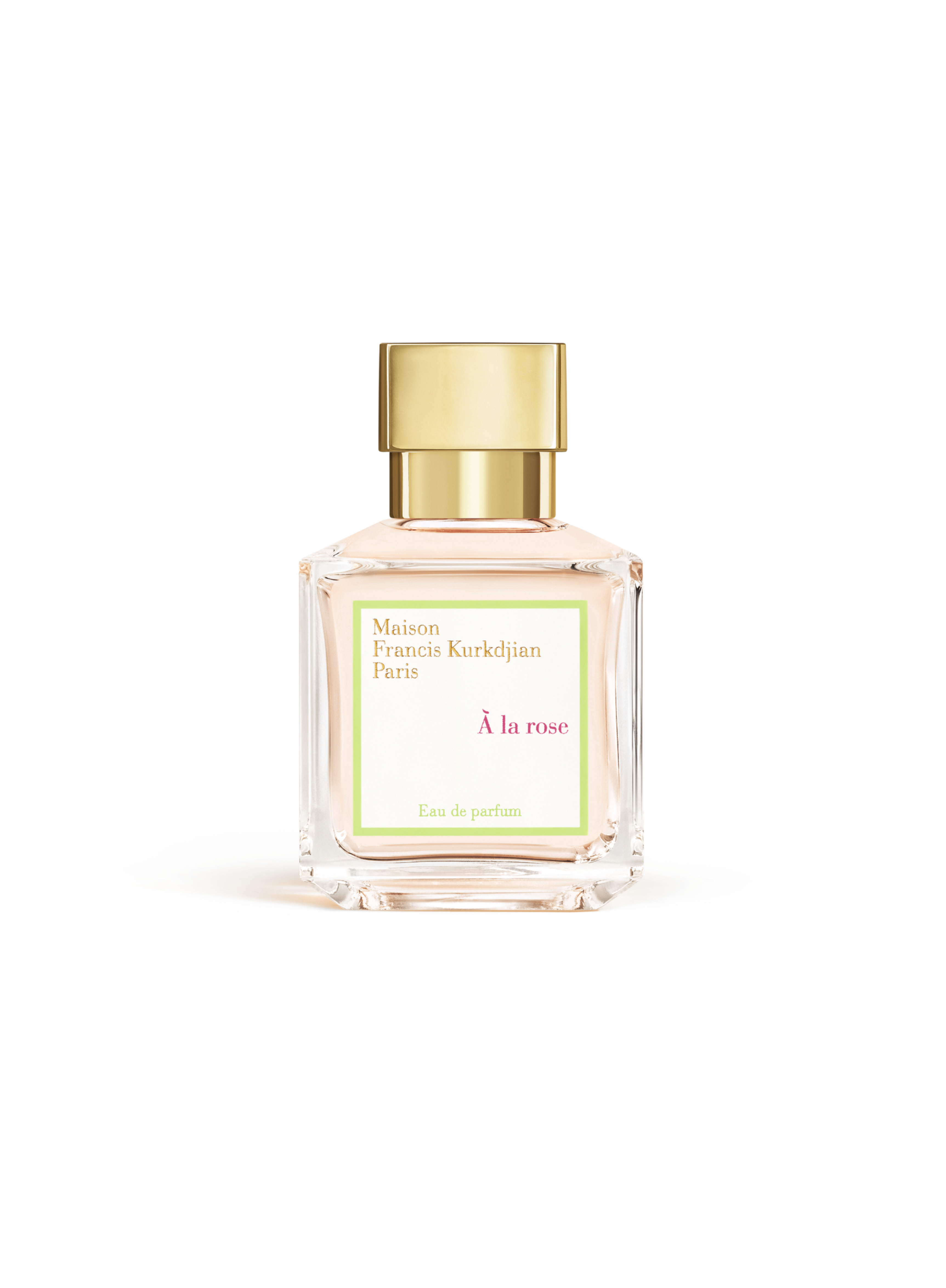 Maison Francis Kurkdjian À la rose Eau de Parfum 70ml perfume bottle on a white background