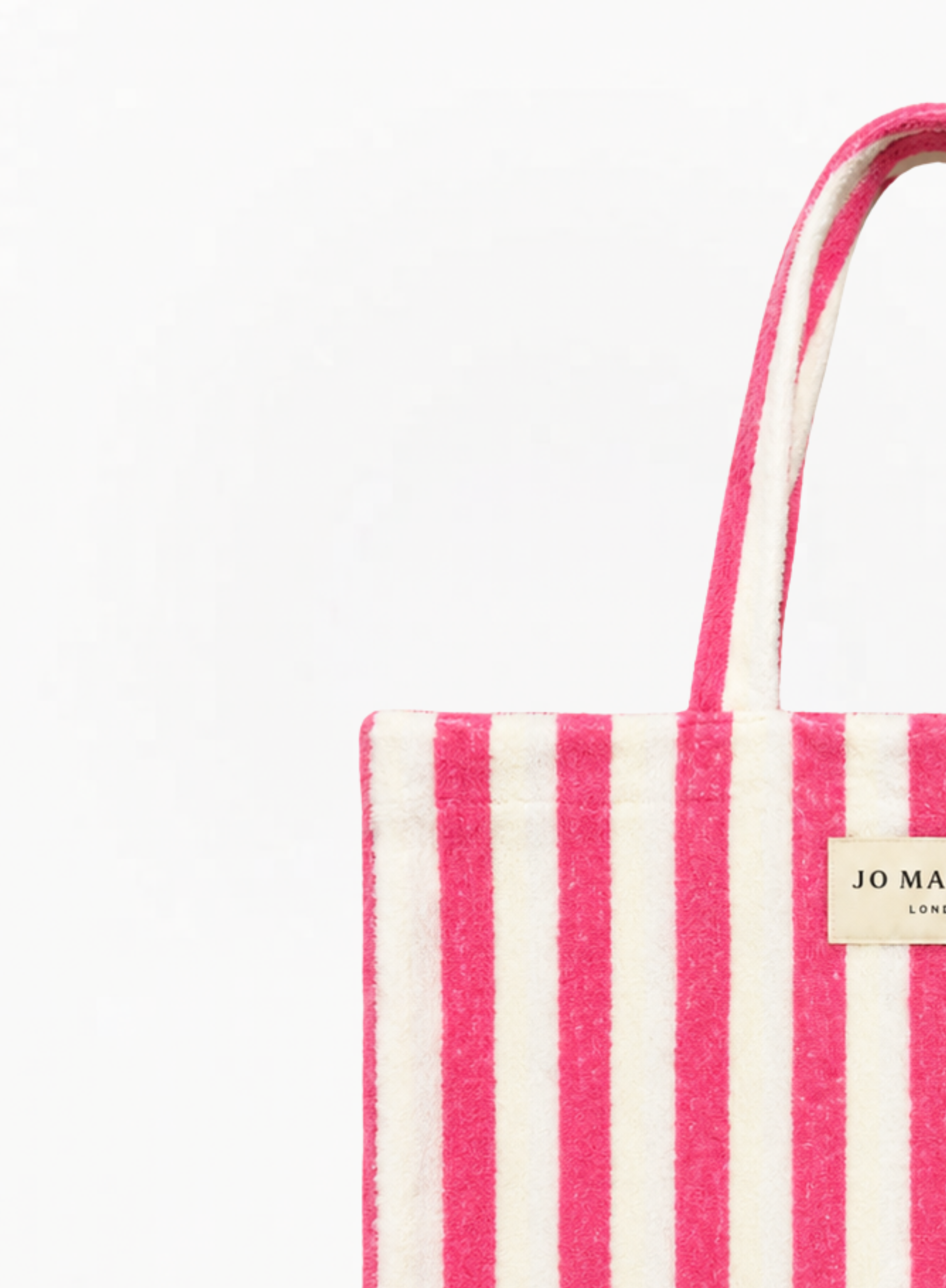 JO MALONE LONDON Terrycloth Tote Bag – Raspberry Ripple Limited Edition 42x46cm