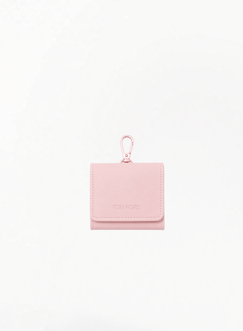 TOM FORD Limited Edition pink AirPods Pro case with tonal logo and metal attachment clip