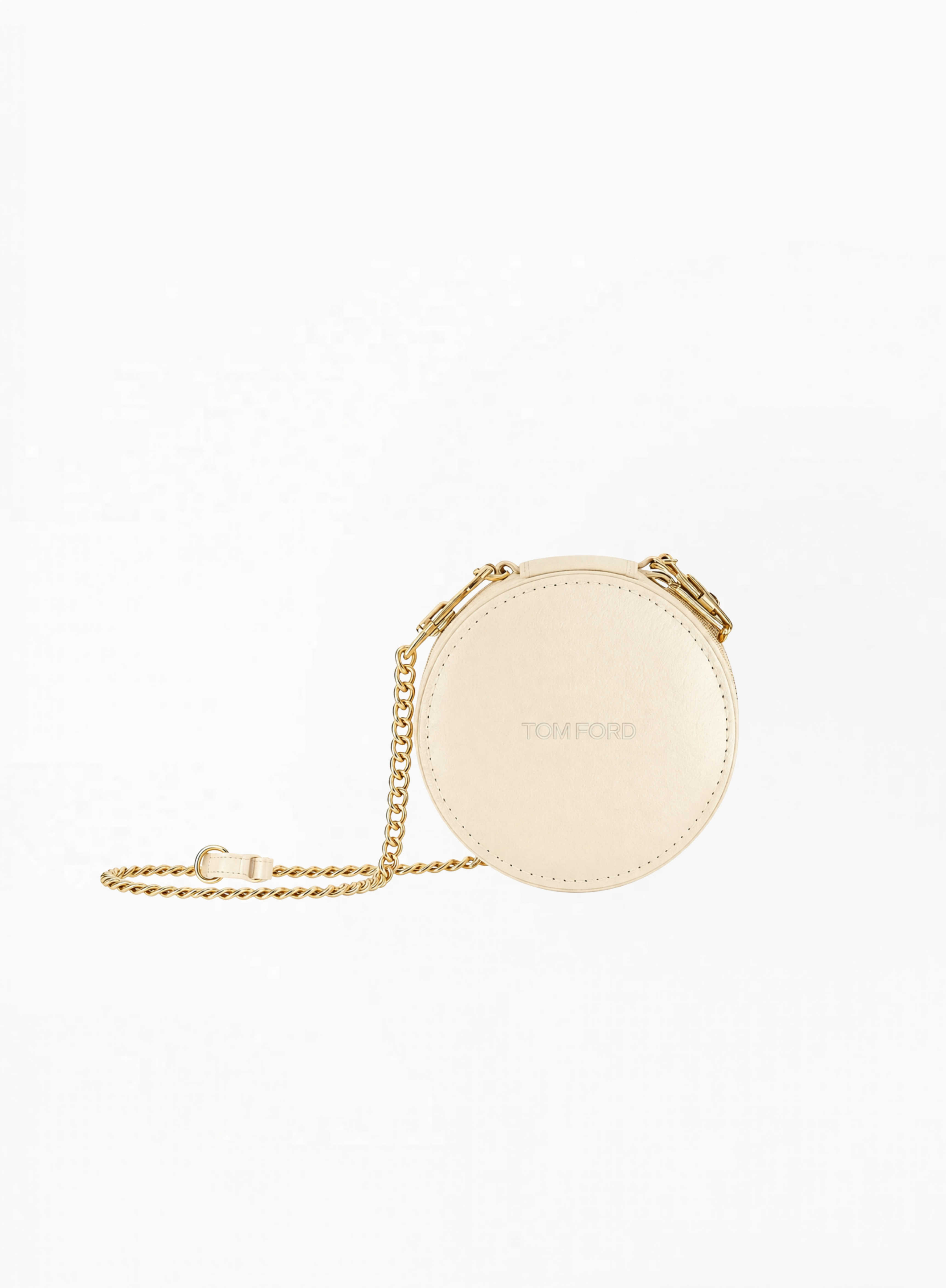 Tom Ford lipstick with ultra-limited edition white bag, 8.5 × 8 cm, featuring a luxury compact design and elegant presentation, photographed on a clean background. Authentic Tom Ford accessory available at Exquisite.