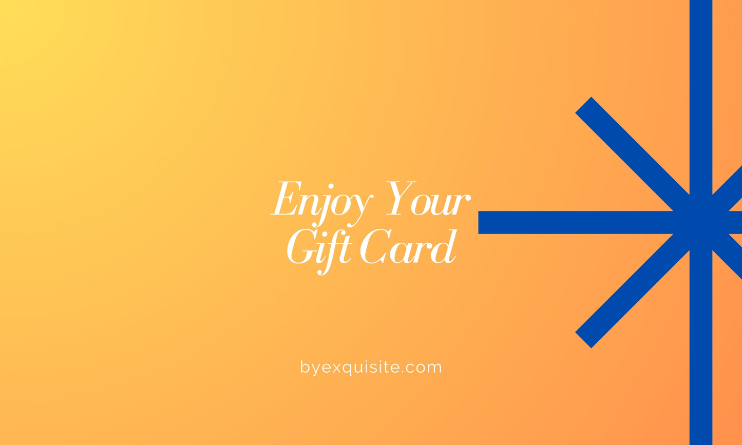 byEXQUISITE Gift Card - Orange