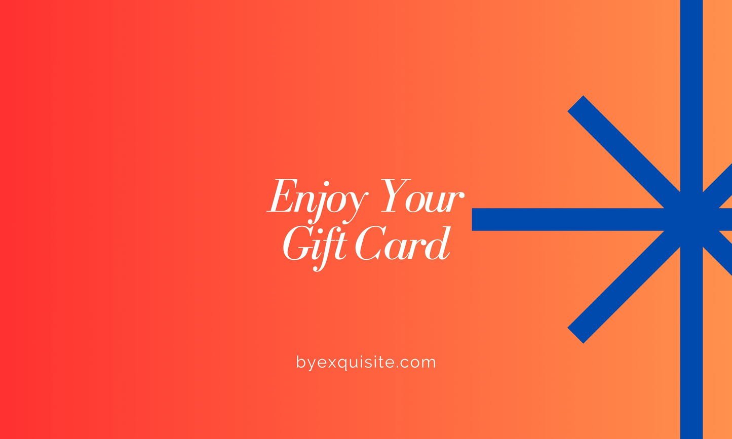 byEXQUISITE Gift Card - Red