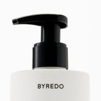 Byredo pump bottle on a white background