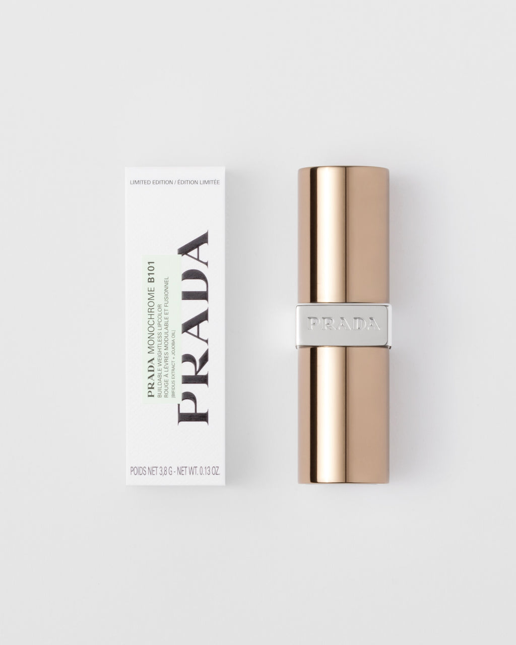 Prada Lipstick B101 in Limited Edition Brown Case & Box