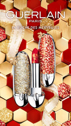 GUERLAIN Rouge G Lipstick Case – Gold Wish Holiday Collection (Gold Sequins)