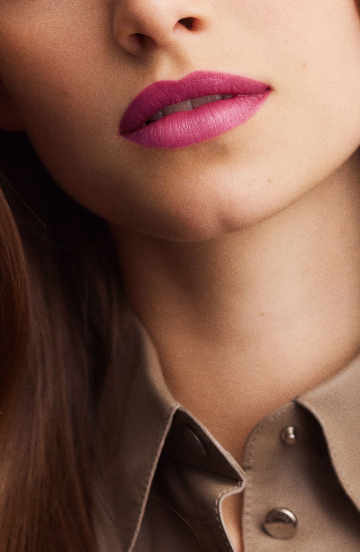 HERMES Rouge Satin Lipstick 50 Rose Zinzolin - Damaged