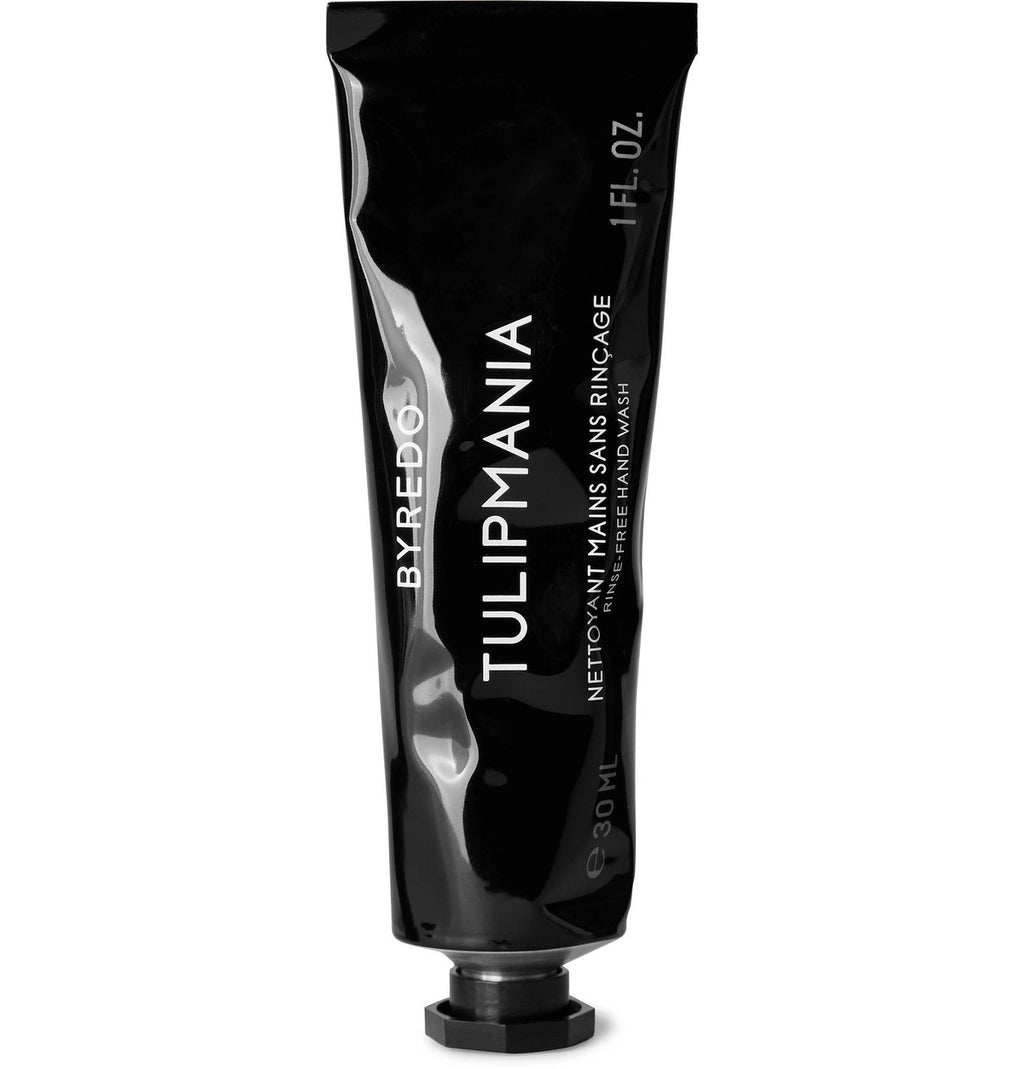 BYREDO Tulipmania წყლის გარეშე გამოსაყენებელი ხელის დასაბანი საშუალება 30 მლ / Blanche 8 მლ და Flowerhead თმის სუნამო 30 მლ
