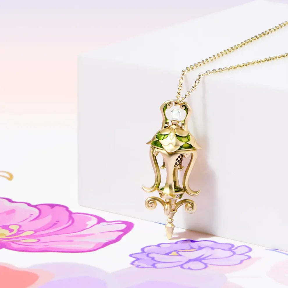 GUERLAIN Hong Kong Limited Edition Fan 21cm & Necklace with Two Charms