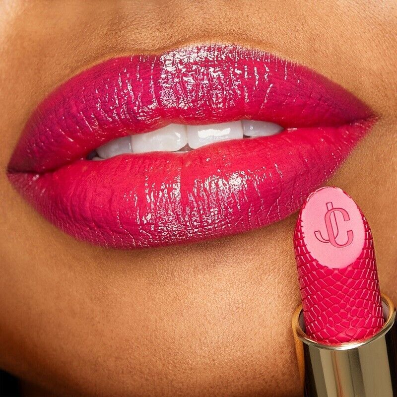 JIMMY CHOO სატინის ტუჩსაცხი 007 HOT PINK